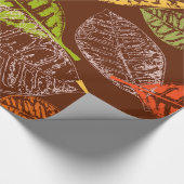 Papier Cadeau Feuilles d'automne (Coin)
