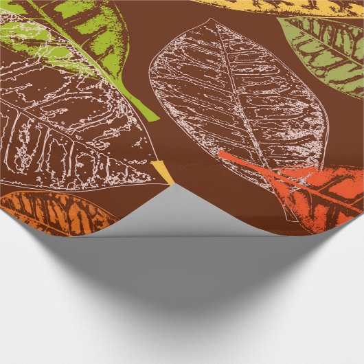 Papier Cadeau Feuilles d'automne (Coin)