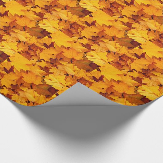 Papier Cadeau Feuilles d'automne (Coin)