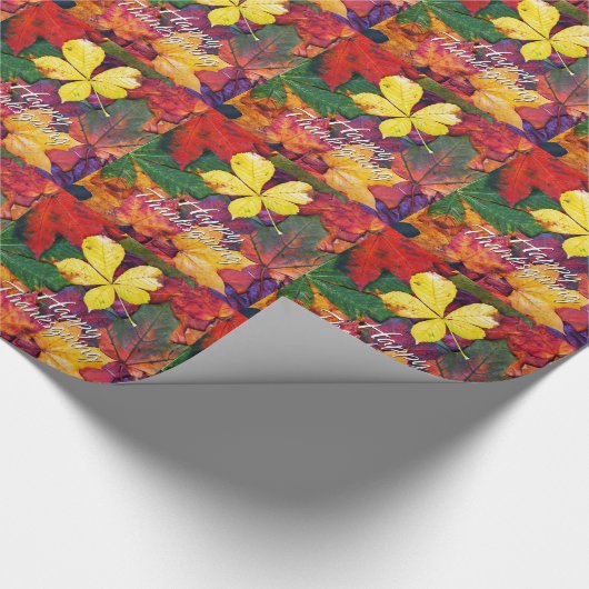 Papier Cadeau Feuilles d'automne 5 papier d'enveloppement (Coin)