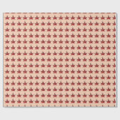 Papier Cadeau Feuilles d'automne brûlées (Plat)