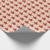 Papier Cadeau Feuilles d'automne brûlées (Coin)