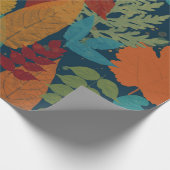 Papier Cadeau Feuilles d'automne colorées (Coin)