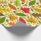 Papier Cadeau Feuilles d'automne colorées (Coin)