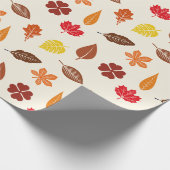 Papier Cadeau Feuilles d'automne confortables (Coin)