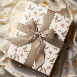 Papier Cadeau Feuilles d'automne confortables