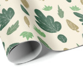 Papier Cadeau Feuilles d'automne confortables papier d'enveloppe (Coin rond)