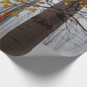 Papier Cadeau Feuilles d'automne feuilles de forêt tombées (Coin)