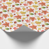 Papier Cadeau Feuilles d'automne papier d'enveloppement (Coin)