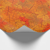 Papier Cadeau Feuilles d'automne Papier d'enveloppement de conce (Coin)