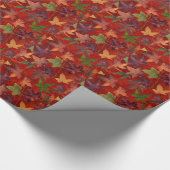 Papier Cadeau Feuilles d'automne Saison d'automne Feuilles d'arb (Coin)