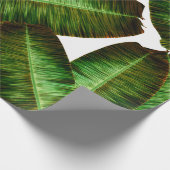 Papier Cadeau Feuilles de banane tropicale, flore sans soudure d (Coin)