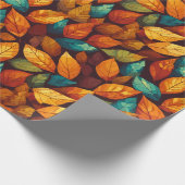 Papier Cadeau Feuilles de forêt (Coin)