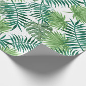 Papier Cadeau Feuilles de la jungle tropicale (Coin)