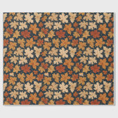Papier Cadeau Feuilles de la récolte d'automne et d'automne (Plat)