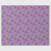 Papier Cadeau Feuilles de lavande (Plat)