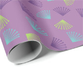 Papier Cadeau Feuilles de lavande (Coin rond)