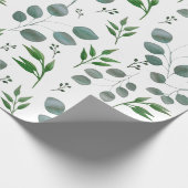 Papier Cadeau Feuilles de l'eucalyptus (Coin)