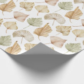 Papier Cadeau Feuilles de palmier aquarelles exotiques (Coin)
