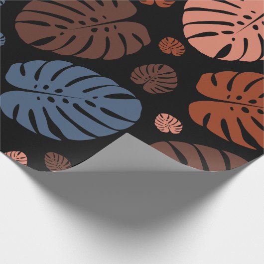 Papier Cadeau Feuilles de palmier colorées (Coin)