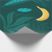 Papier Cadeau Feuilles de palmiers tropicaux motif sans couture. (Coin)