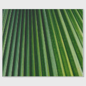 Papier Cadeau Feuilles de palmiers verts (Plat)