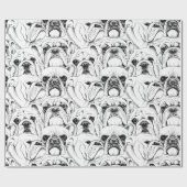 Papier Cadeau Feuilles de papier à envelopper sans soudure Bulld (Plat)