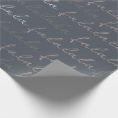 Papier Cadeau Feuilles de papier Boho Falalala Gris et rose (Coin)