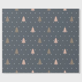 Papier Cadeau Feuilles de papier d'enveloppement d'arbre de Noël (Plat)