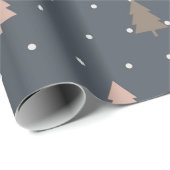 Papier Cadeau Feuilles de papier d'enveloppement d'arbre de Noël (Coin rond)