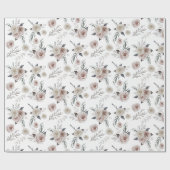 Papier Cadeau Feuilles de papier d'enveloppement floral et botan (Plat)