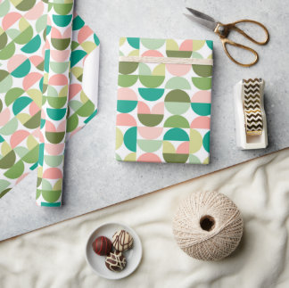 Papier Cadeau Feuilles de papier d'enveloppement géométrique mod