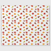 Papier Cadeau Feuilles d'érable (Plat)