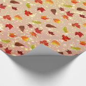 Papier Cadeau Feuilles d'érable (Coin)
