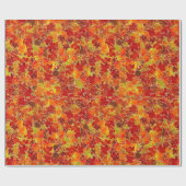 Papier Cadeau Feuilles d'érable (Plat)