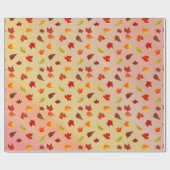 Papier Cadeau Feuilles d'érable (Plat)