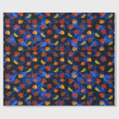 Papier Cadeau Feuilles d'érable (Plat)