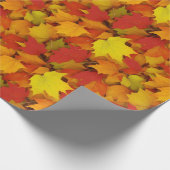 Papier Cadeau Feuilles d'érable d'automne (Coin)