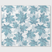 Papier Cadeau Feuilles d'érable. Motif aquarelle (Plat)