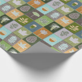 Papier Cadeau Feuilles d'été (Coin)