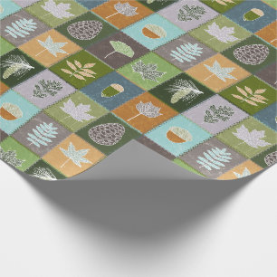 Papier Cadeau Feuilles d'été