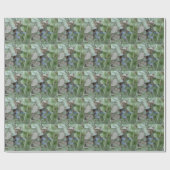 Papier Cadeau Feuilles d'Hydrangea (Plat)