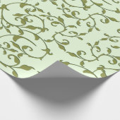Papier Cadeau Feuilles d'olive défilantes (Coin)