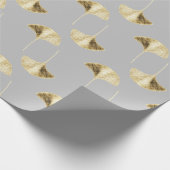 Papier Cadeau Feuilles Ginko personnalisables (Coin)