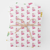 Papier cadeau Feuilles Jeu de pochettes (En situation)