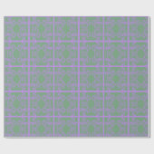 Papier Cadeau Feuilles Lilac et Mint (Plat)
