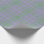 Papier Cadeau Feuilles Lilac et Mint (Coin)