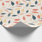 Papier Cadeau Feuilles minimalistes (Coin)
