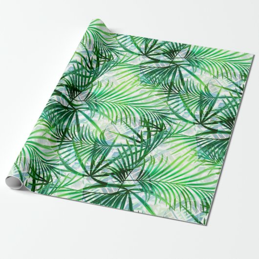 Papier Cadeau Feuilles Palm (Déroulé)