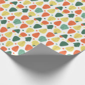 Papier Cadeau Feuilles peints de couleur, cadre d'affaires brill (Coin)